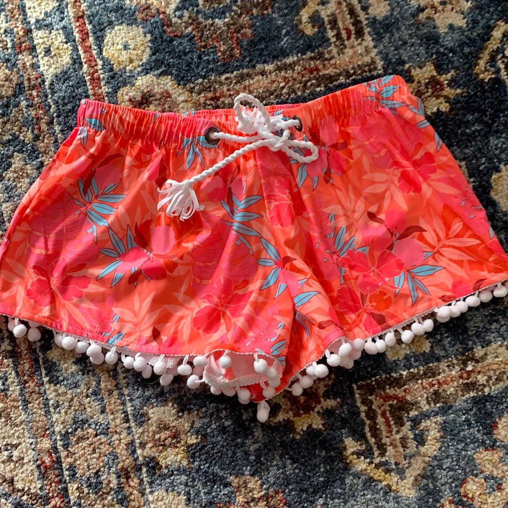 Swim coverup shorts for girls size 14